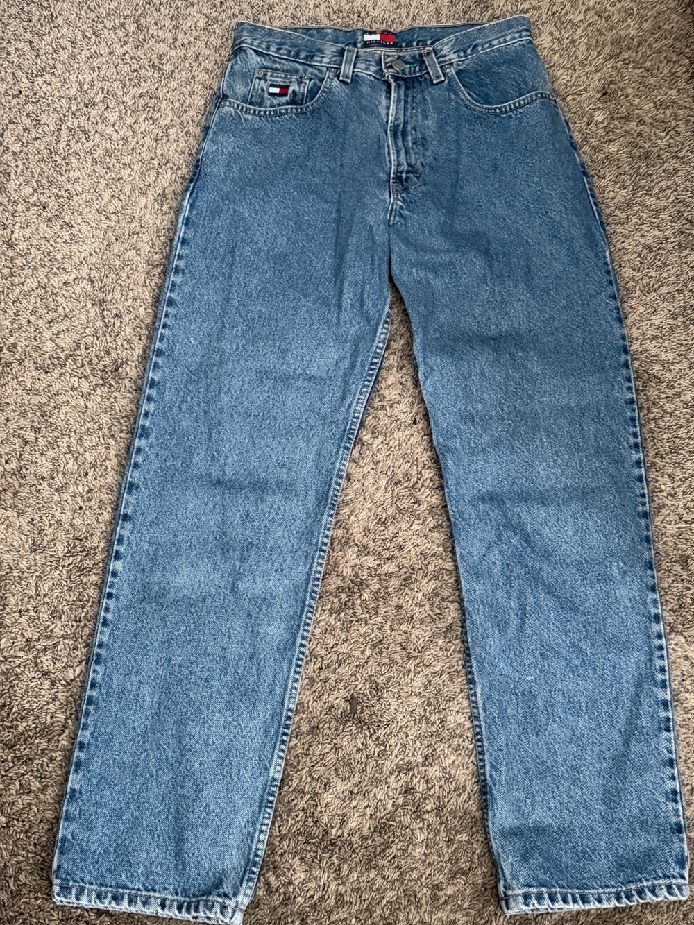 Tommy Hilfiger Woman’s Medium Blue Relaxed Fit Jeans